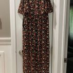 EXPRESS Maxi Dress Black & Floral Photo 1
