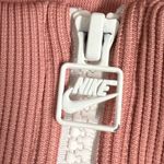 Nike  Womens Pink with Racing Stripes Hooded Warm up Jacket - Size Small - VGUC Photo 4