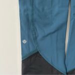 Lululemon Clear As Mud Mid Rise Snow Leggings Pants Alberta Lake Teal Black 4 Photo 5