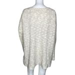 Free People Sweater Women Small Marled Light Gray Beige Alpaca Boho Oversized Photo 3