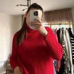 Brave Soul  Red Women's Cowl Neck Sweater Photo 0