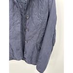 Hunter Women's Navy Blue Quilted Long Sleeve Collared Jacket Size 4 Photo 1