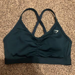 Gymshark Teal  Sports Bra Ruched Blue Photo 0
