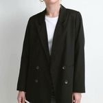 Darling Coast Blazer Black Linen Blend XS Photo 0