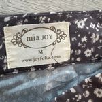 Joyfolie Mia Joy grey floral wrap front hi waist maxi skirt size medium F48 Gray Photo 1