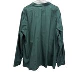 LL Bean Dark Green Wrinkle Free Pinpoint Cotton Oxford Shirt Size 3X Photo 3
