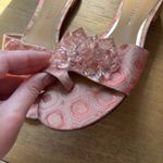 Donald Pliner Frances Slide Sandal Salmon Pink Crystals Size 6 Party Metallic Photo 3