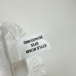 J.Crew Hyacinth Top Cotton Poplin Smocked Cinched Waist Classic White Small NWT Photo 8