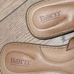 Born Womens 8 Brown Tan Leather Buckle Sandals Slip On Shoes Photo 1