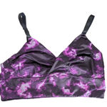 Adore Me Kali Contour Low-Impact Sports Bra Purple and Black Print Size Medium Photo 0