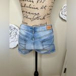 Aeropostale NTM:  Slightly Distressed Light Blue Denim Shorty Shorts Size 4 Photo 8