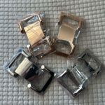 Nine West π Metallic buckle for heels detachable shoe decoration lot of 2 Photo 0