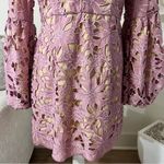 Elliatt  Calendar Floral Pink Long Sleeve Lace Dress Photo 4