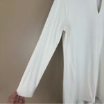 Chico's  Off White Cream Cut Out Tunic Blouse 1 Medium Photo 3