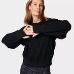 Sweaty Betty  sweatshirt mallow in black size Small NEW cropped super soft NWT Photo 0