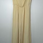 Love, Bonito Women’s Yellow Crinkle Flowy Jumpsuit Size 6 Photo 0