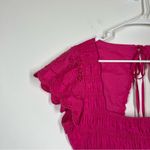 Jason Wu Pink Smocked Maxi Dress Size Large Photo 4