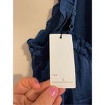 Anthropologie Current Air Satin-Like High Low Asymmetrical Navy Dress New Photo 6