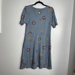 Toad & Co  Laurel Short Sleeve Dress Medium Blue NEW Flower Floral Outdoor Casual Photo 4
