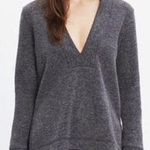 Madewell Gray V Neck Pullover  Photo 0