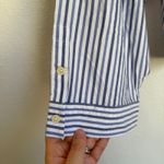 Everlane NEW  Woven PJ Top Blue Stripe Button Down Shirt Cotton Sz XXS Photo 3