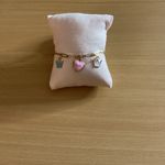 Stainless Steel Gold Birthday Charm Bracelet Photo 2