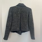 Paige Telma Black Metallic Shimmer Asymmetric Vegan Leather Moto Jacket Size M Photo 5