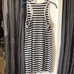 5/$25 SALE 🖤Striped Casual Dress Black Size L Photo 1