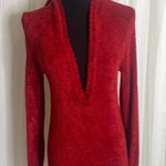 Spunky NWOT Deep V-Necked Hooded Sweater Photo 0