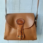 Dooney & Bourke Vtg Essex Tan Pebble Leather Crossbody Purse Adjustable Strap Photo 0
