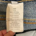 Paris Blues Vintage Denim Faded Skirt Factory Washed Blue Size 13 Photo 4