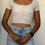 PacSun Gray Scoop Neck Top Photo 0