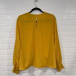 Fifteen Twenty NEW Blouson Crepe Top Mustard Blouse Photo 1