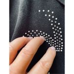 Vintage D.A.G.collection size L 100% cotton rhinestone zip and decor Black Size L Photo 3