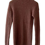 L'Academie L’Academie REVOLVE Cinnamon Knitted Solid Long Sleeves Cozy Oversized Sweater XS Photo 0