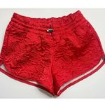 Adidas • Solid Red Quilted Stitch Shorts Photo 2