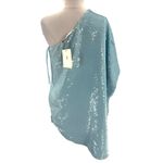 The Frankie Shop NWT Gloria Sequin Dress Blue Size Photo 7