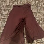 Freshman Forever Stylish brown wide-leg culottes with a tie waist. Photo 3
