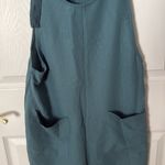 Teal Sleeveless romper with Pockets emery rose medium Blue Photo 1