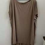 Lulus  Neutral Tan Brown Oversized Boxy Slouchy Dress M/L Photo 0