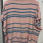 LuLaRoe  Amy Striped Coral Button Down in large Photo 3