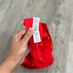 Aerie Real Power Lace Strappy Balconette Bra in Red NWT size 32D Photo 4