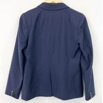 J.Crew  Women's Navy Wool Blazer Jacket 6 Super 120's Tailored Italian Schoolboy Photo 2