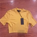 Twenty Montreal Mustard Yellow Ribbed Crop Top – NWT – Size M Size M Photo 1