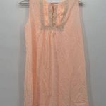 Miss Elaine Vintage Bright Peach Nightgown Dress Mini Lounge Size Small Coquette Pink Photo 0