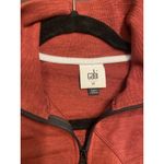 CAbi Full Zip Training Jacket Burgundy Athleisure Cotton Mock Neck XS Photo 8