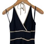 Byer Too Vintage Y2K Size Medium Black Halter Dress Trim Hi-Low Hem Made In USA Photo 1