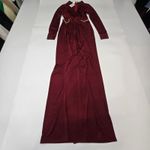 L'Agence  Thea Twist Front Dress in Black Cherry Size 0 Photo 2