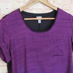 Converse | Y2K Split Hem Purple Shirt Photo 3