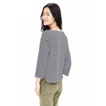 Banana Republic  Jeweled Rhinestone Stripe Long Sleeve Sz Small Top Photo 2